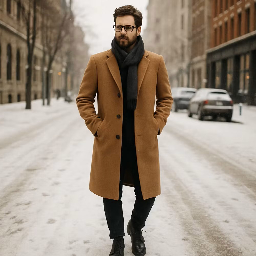 تیپ کلاسیک مردانه ی زمستانی