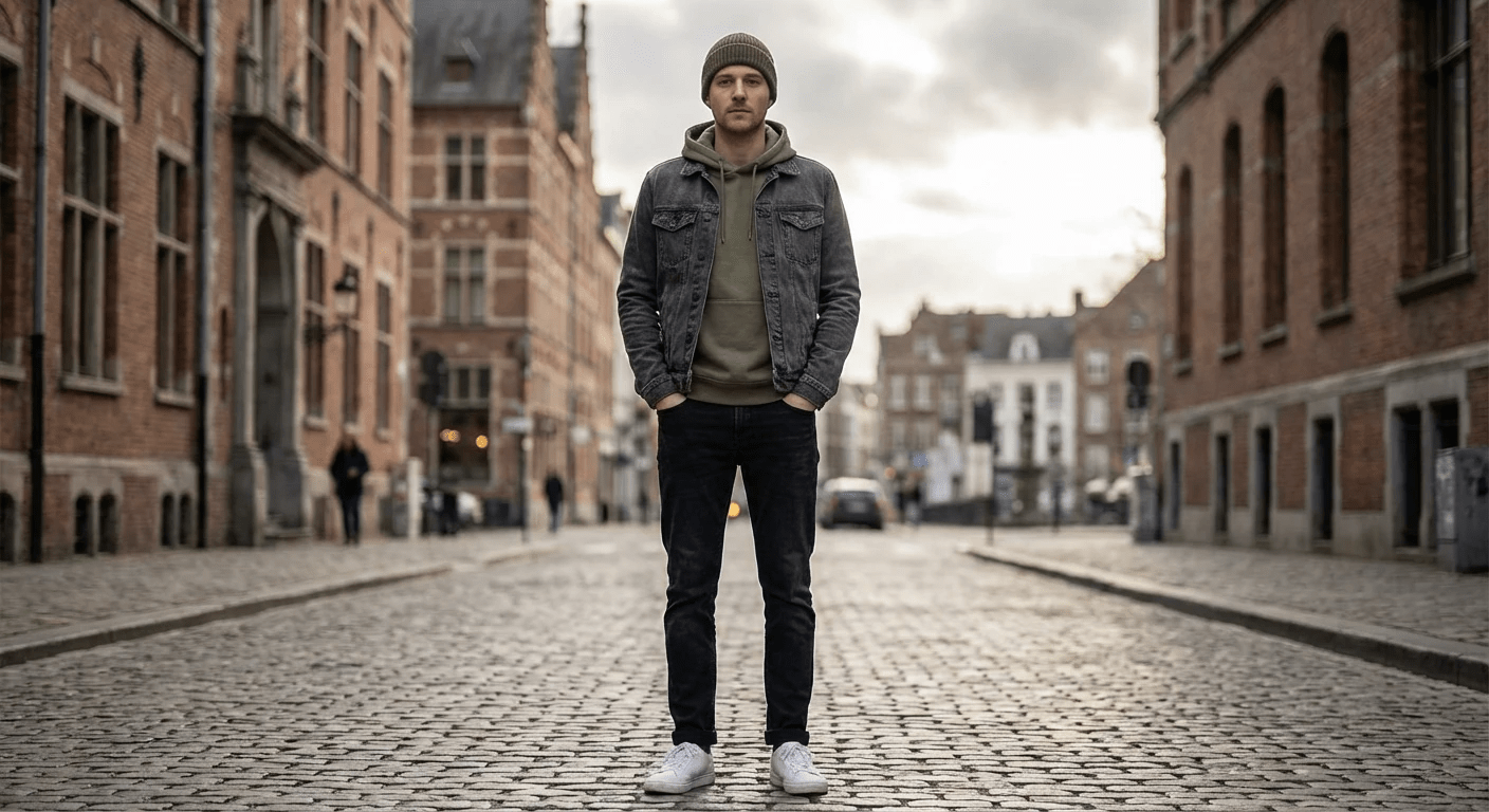 ست کردن هودی با کاپشن برای استایل لایهلایه کژوال